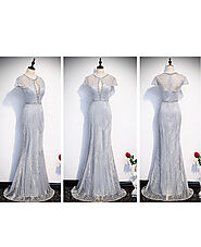 embellished kyhole charming dresses for mother of the bride