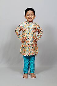 Explore the Latest Collection of Kurta Pajamas for Boys at Mirraw Luxe