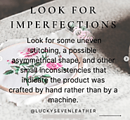 Look for imperfections