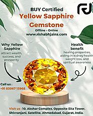buy yellow sapphire gemstone online in ahmedabad