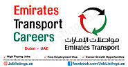 Emirates Transport Careers New Job Opportunities in Dubai