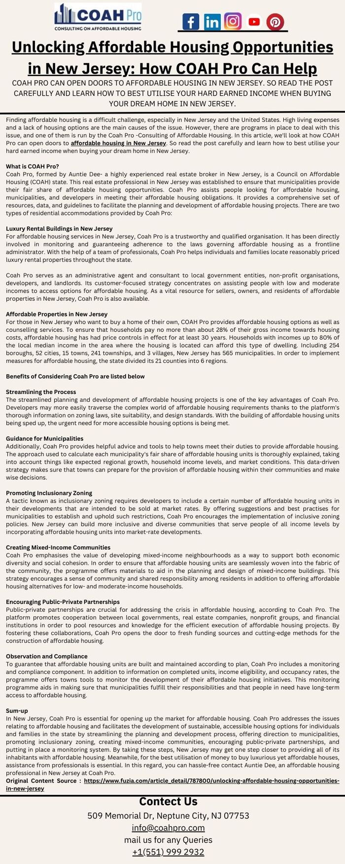 Affordable Housing in New Jersey A Listly List