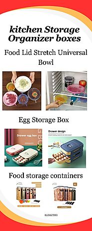 kitchen Storage Organizer Boxes