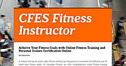 CFES Fitness Instructor  | Smore Newsletters