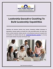 Leadership Executive Coaching To Build Leadership Capabilities | PDF