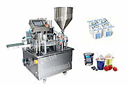 Yogurt Cup Filling Machine | Automatic Rotary Cup Filler for Yogurt