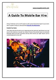 Private Bar Hire Manchester Elevate Your Event