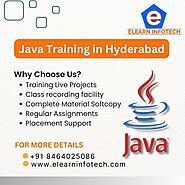 Website at https://www.elearninfotech.com/java-training-hyderabad.html