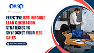 Effective B2B Inbound Lead Generation Strategies to Skyrocket Your B2B Sales