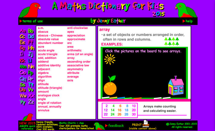 negative integer ~ A Maths Dictionary for Kids Quick Reference by Jenny  Eather