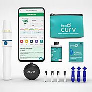 BeatO Curv Glucometer (Type-C USB) with 10 Strips and 10 Lancets Glucometer