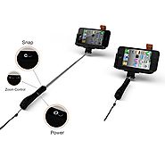 Selfie Stick : Stalion® Selfy Handheld Extendable Bluetooth Monopod Portrait Taker & Video Recorder [Lifetime Warrant...