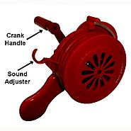 Manual operated Hand Crank Alarm Siren