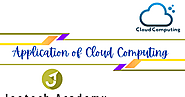 Application of Cloud Computing