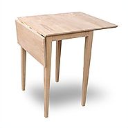 International Concepts T-2236D Small Drop-leaf Table, Unfinished