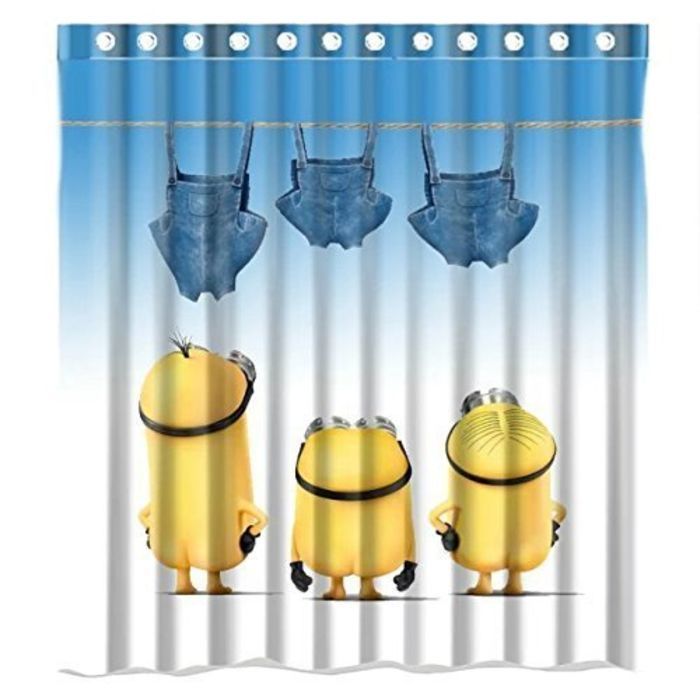 Cute Minion Shower Curtain Designs Fun Minions for Your Bathroom