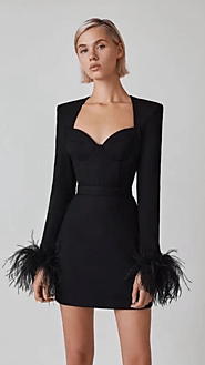 Shop the Latest Dresses with Feathers | Obscur International - Obscur international