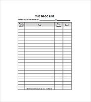 To Do List Templates | 18+ Free Word, Excel & PDF Formats, Samples, Examples, Checklists,