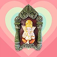 Ganesha Mural for home | Wall decoration piece for gift and home decor | 1544 | Krishna Collections Canada