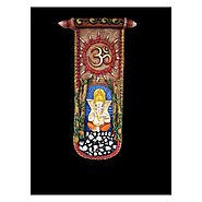 Hindu God Ganesh Mural for home | Wall decoration piece for gift and home decor | 1543 | Krishna Collections Canada