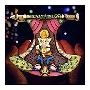 Ganesha Mural for home | Wall decoration piece for gift and home decoration | 1247 | Krishna Collections Canada