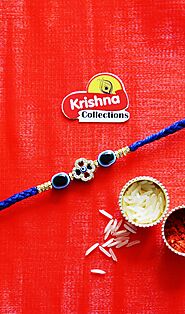 Order online Rakhi with dry fruit gift hamper with express shipping | Krishna Collections Canada