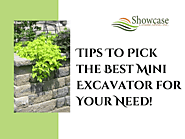 Tips To Pick the Best Mini Excavator for Your Need!.pptx