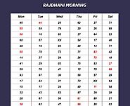 RAJDHANI MORNING JODI CHART - SATTA MATKA