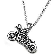 Website at https://bikerjeweler.com/products/sterling-silver-skeleton-motorcycle-pendant-necklace