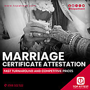 Reliable and meticulous marriage certificate attestation services in Dubai.