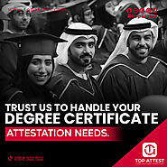 Experience a seamless and reliable degree certificate attestation process.