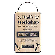 30cm Dad's Workshop Hanging Sign