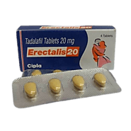 Erectalis 20 mg at cheapest price,Uses, benefits &composition