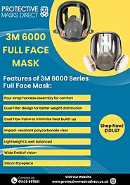 Shop 3M Full Face Mask for Dust Protection - Protective Mask Direct