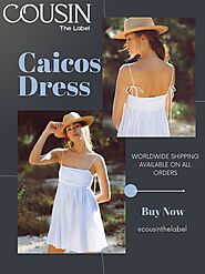 Caicos White Mini Dress for Women | Cousin The Label