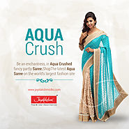 Aqua Crush Fancy Partly Saree