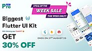 Get 30% OFF on Prokit Flutter UI Kit | 2nd Steal of the Week is LIVE | Iqonic Design