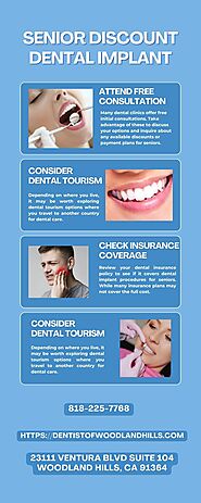 Senior Discount Dental Implant by Dentist of Woodland Hills