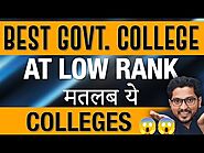 Best Govt. College at Low Rank मतलब ये Colleges 😱😱 #shikshasamadhan