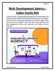 Web Development Agency - Cyber Puzzle Net