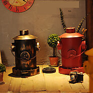 Vintage Coffee Shop Pedal Storage Bucket - L A E X C E L S A