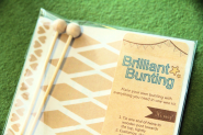 Brilliant Bunting in Mini Triangles - DIY Sticker Kit