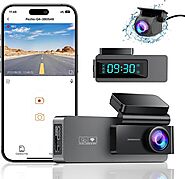 Dual Dash Cam 2K+1080P Front and Rear, Built-in WiFi, 4K Single Front Dash Camera for Cars, Car Camera, Dashcams for ...