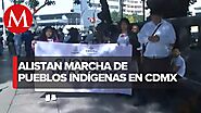 Manifestación de pueblos indígenas de Veracruz en CdMx