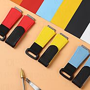 Rubber velcro watch strap with elastic for Richard Mille (Multi-colors)