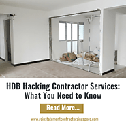 HDB Hacking Contractor Services: What You Need to Know – Reinstatement Contractor Singapore