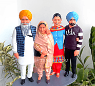 Customized 3D Printed Family Figurines Gifts from Photos, 3D Miniature Replica Dolls - GiftsNArt