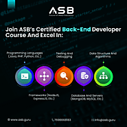 Certified Backend Developer Course | Launched at ASB