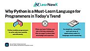 Why Python is a Must-Learn Language for Programmers in Today's Trend