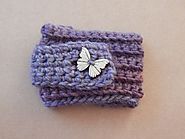 Butterfly Crochet Cuff Bracelet